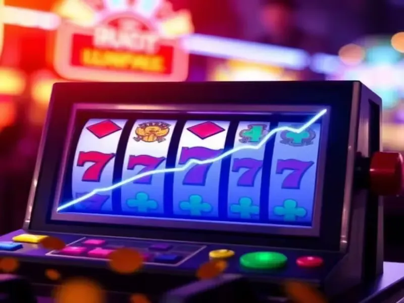 Primo piano dettagliato di un’interfaccia rullo moderna che esplode di simboli vividi, animazioni fluide ed effetti visivi potenti